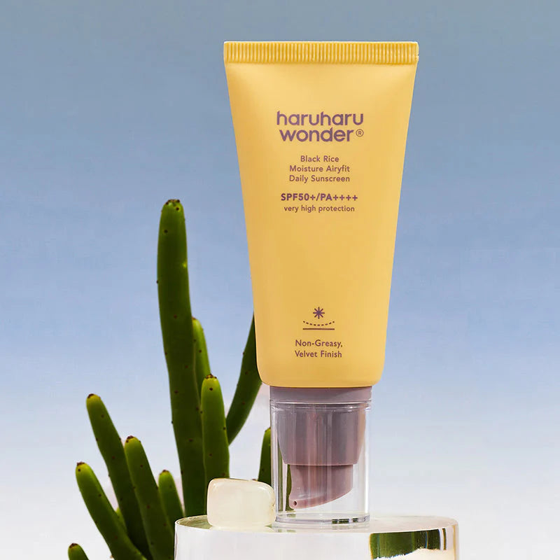 واقي الشمس اليومي المرطب برائحة الأرز الأسود، بعامل حماية من الشمس SPF50+ PA++++