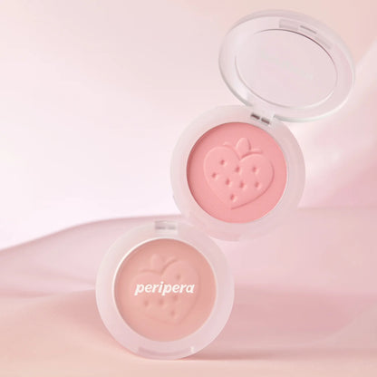 peripera Pure Blushed Sunshine Cheek compact displayed open with minimal pink styling