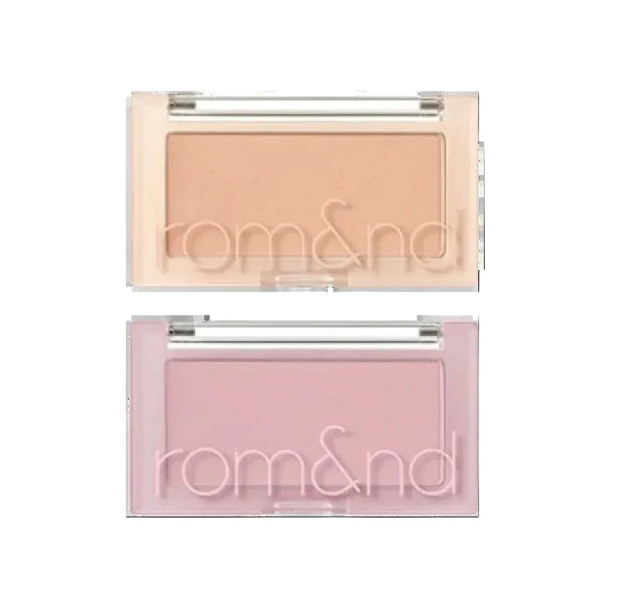 rom&nd Better Than Cheek Nude blush compact in soft peach shade packaging