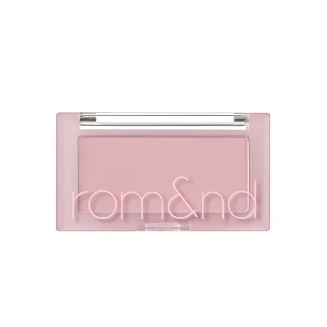 rom&nd Better Than Cheek Nude blush in pink tone compact on clean background